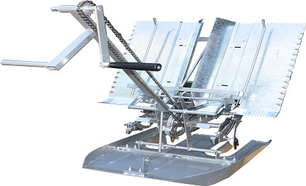 Two rows manual rice transplanter